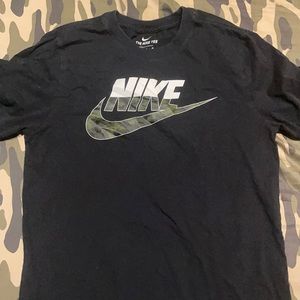Camo and black Nike shirt